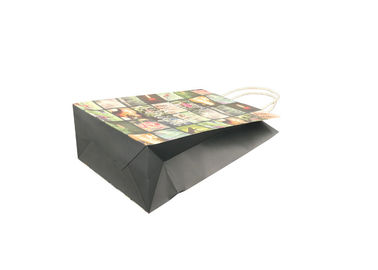 Decorative Luxury Christmas Packaging , Fancy Printed Paper Shopping Bags