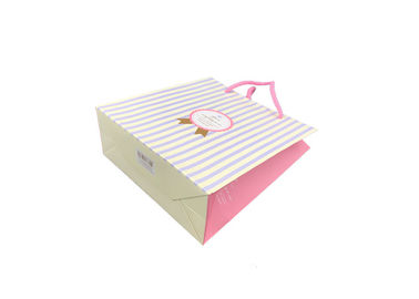 Cute Fancy Small Brown Gift Bags With Handles Fashionable Appearance