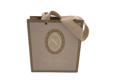 elegant Customized print matte paper present bags hot stamp logo