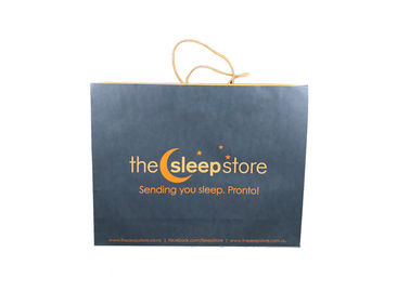 Sustainable Large Eco Paper Packaging , Square Bottom Paper Bag CE Certification