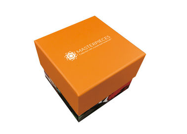 Orange Exquisite Paper Gift Packaging Box , Apple Watch Packaging Box