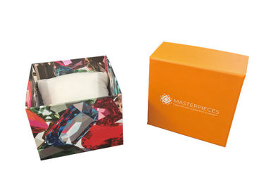 Orange Exquisite Paper Gift Packaging Box , Apple Watch Packaging Box