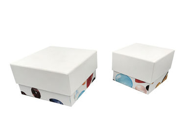 White Sustainable Paper Gift Packaging Box / Personalized Mens Watch Box